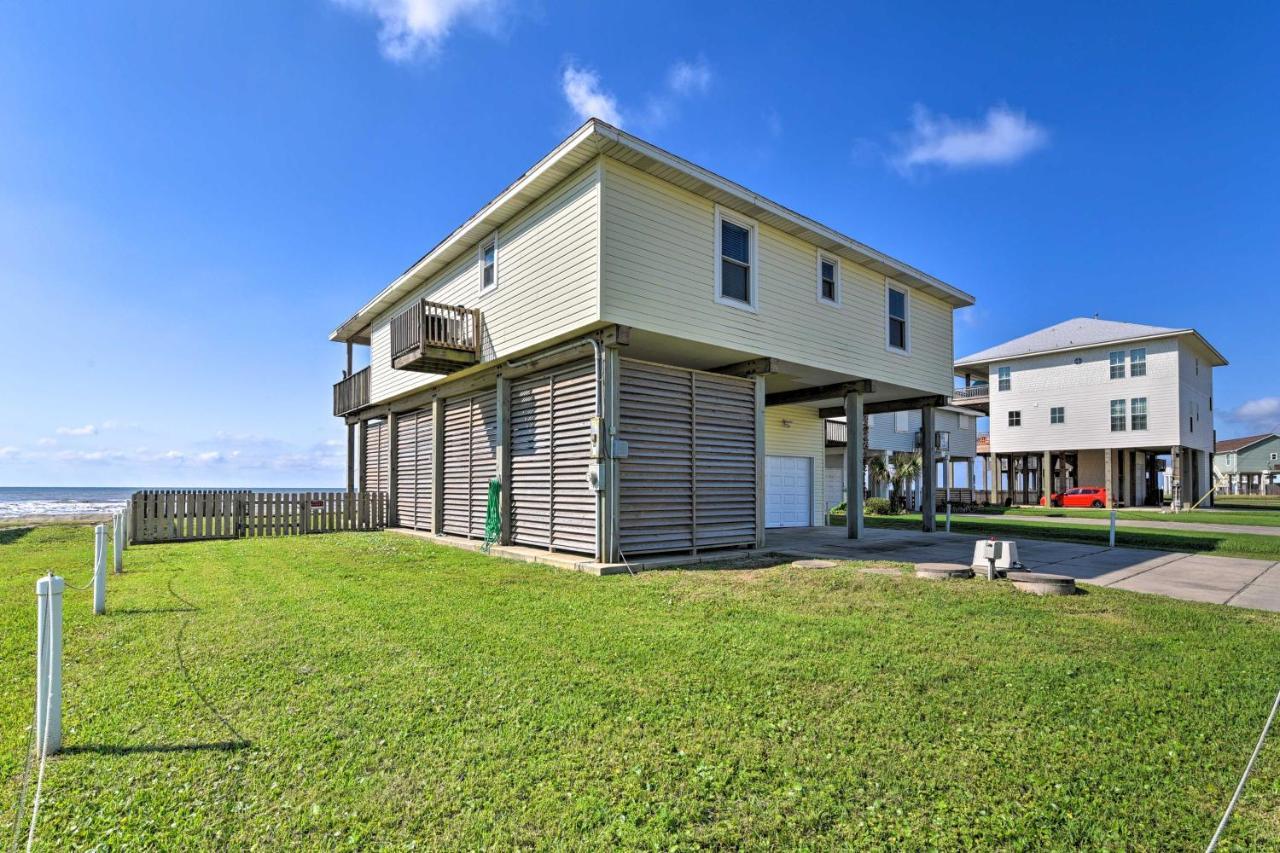 Beachfront Galveston Getaway With Deck And Views! Villa Exterior photo